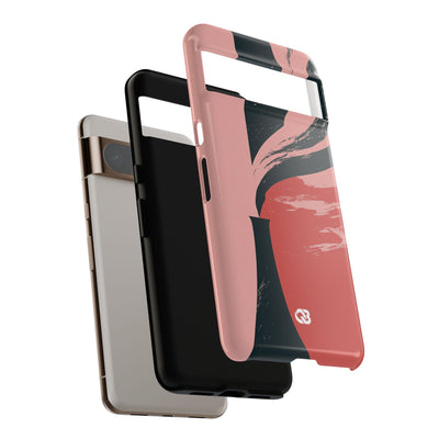 Pink Tough Phone Case for Google Pixel - Cinder Rose Plume