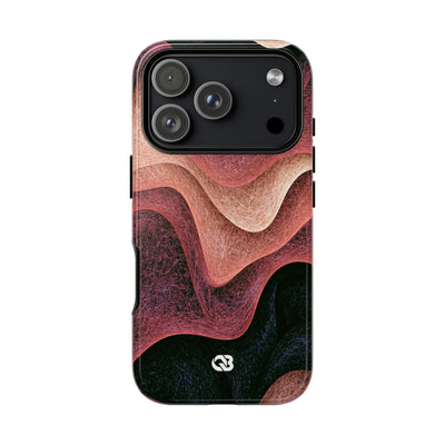Rose Contour Waves · Tough Phone Case for iPhone · Pink