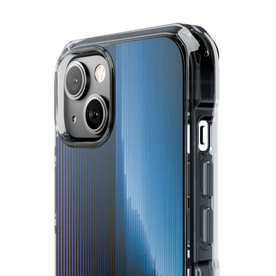Blue Impact MagSafe Phone Case for iPhone - Indigo Distortion Wave