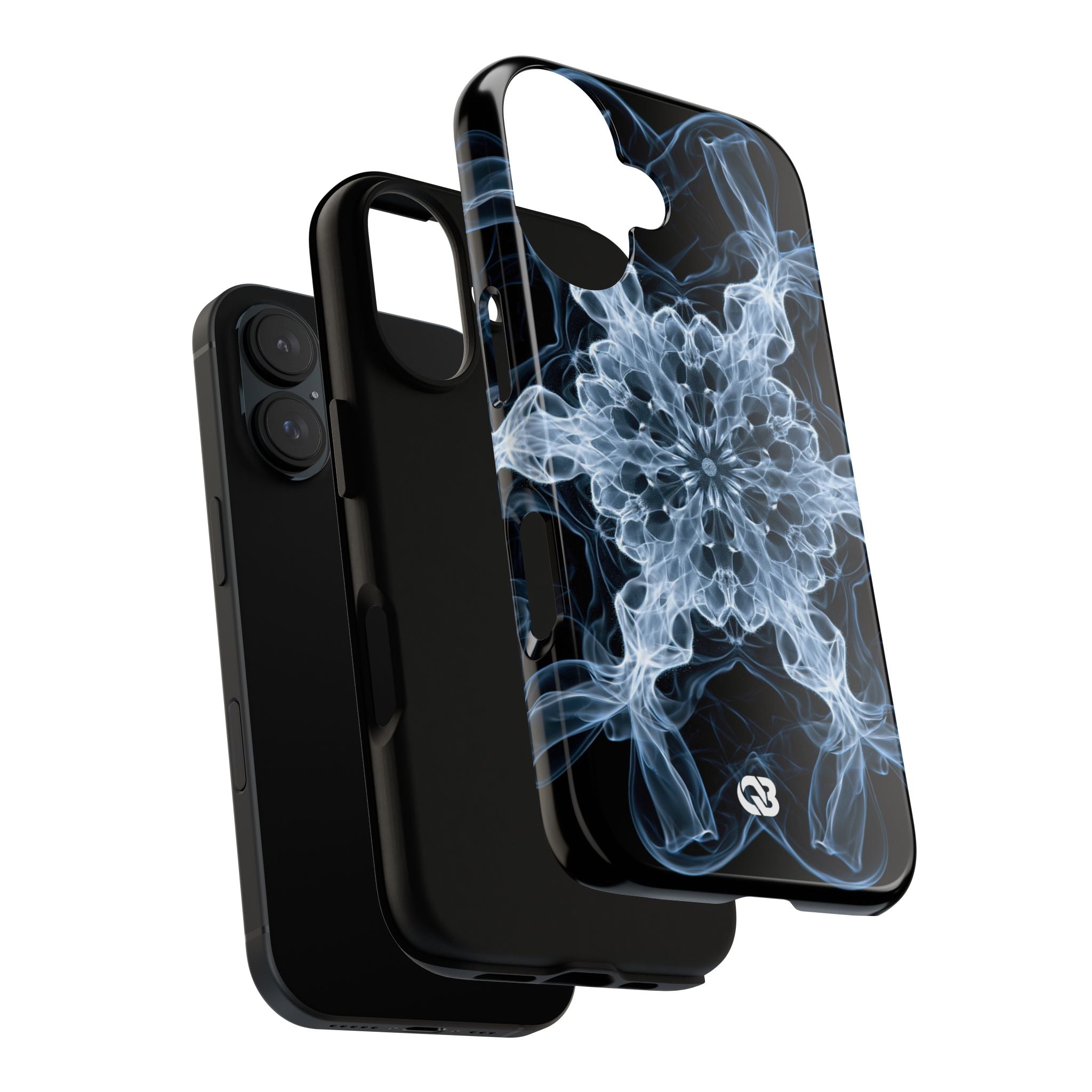 Blue Tough Phone Case for iPhone - Glacial Smoke Crown