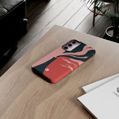 Pink Tough Phone Case for Samsung - Cinder Rose Plume