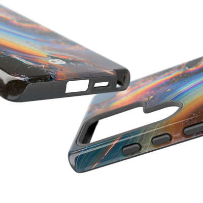 Prismatic Aura Flow · Tough Phone Case for Samsung · Blue
