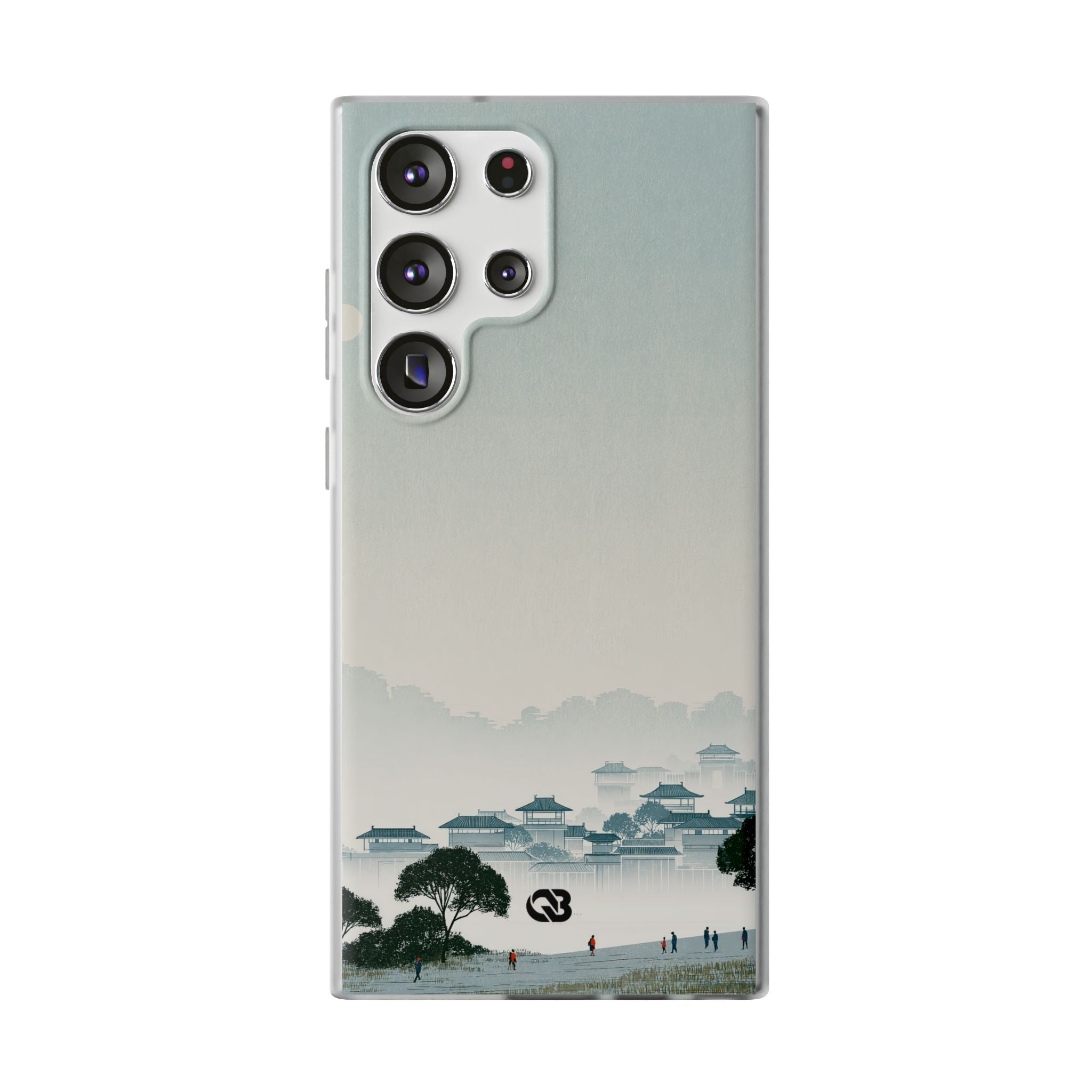 Blue Lite Phone Case for Samsung - Mist Valley Pagoda