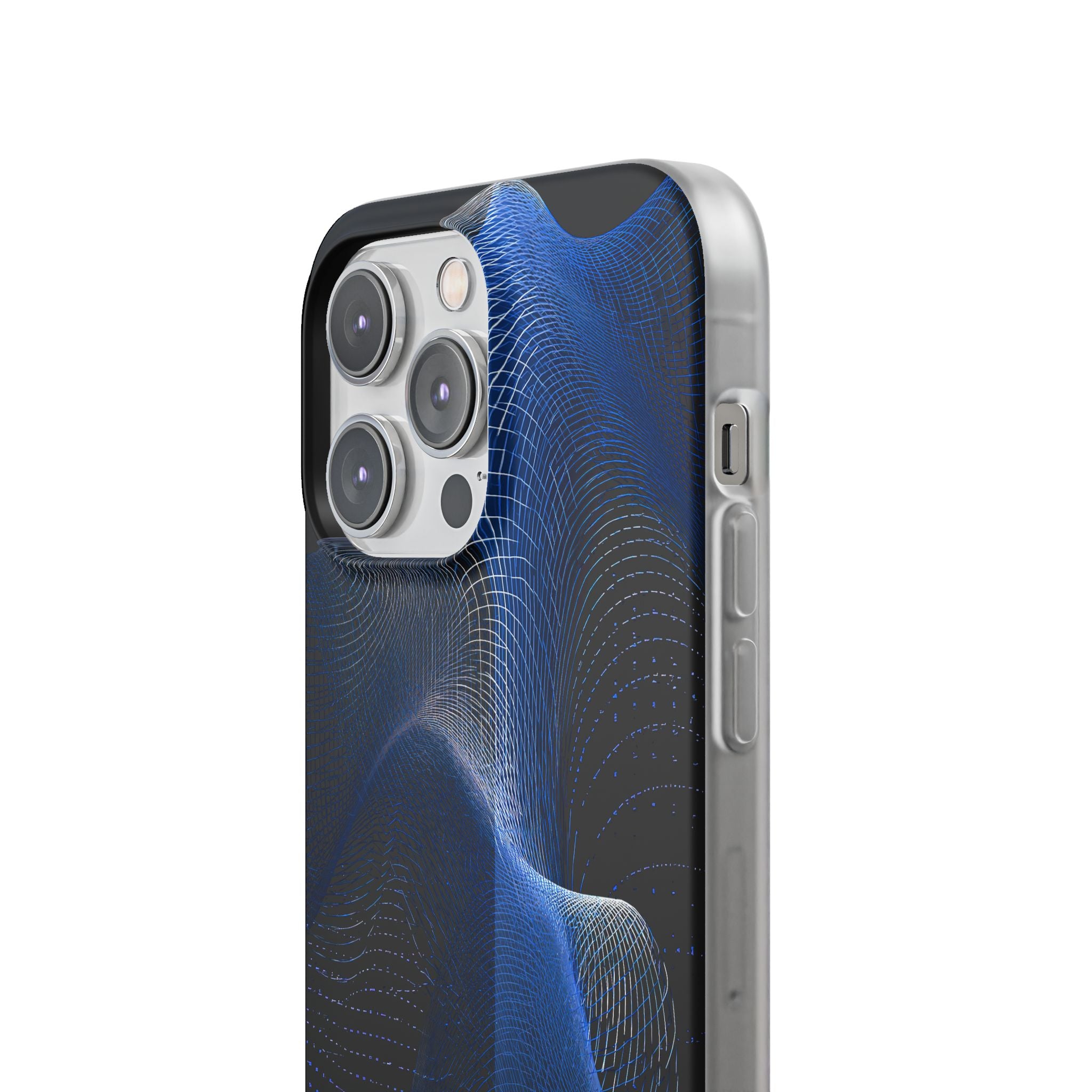 Blue Lite Phone Case for iPhone - Electric Blue Flux