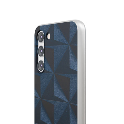 Blue Lite Phone Case for Samsung - Indigo Basalt Facets
