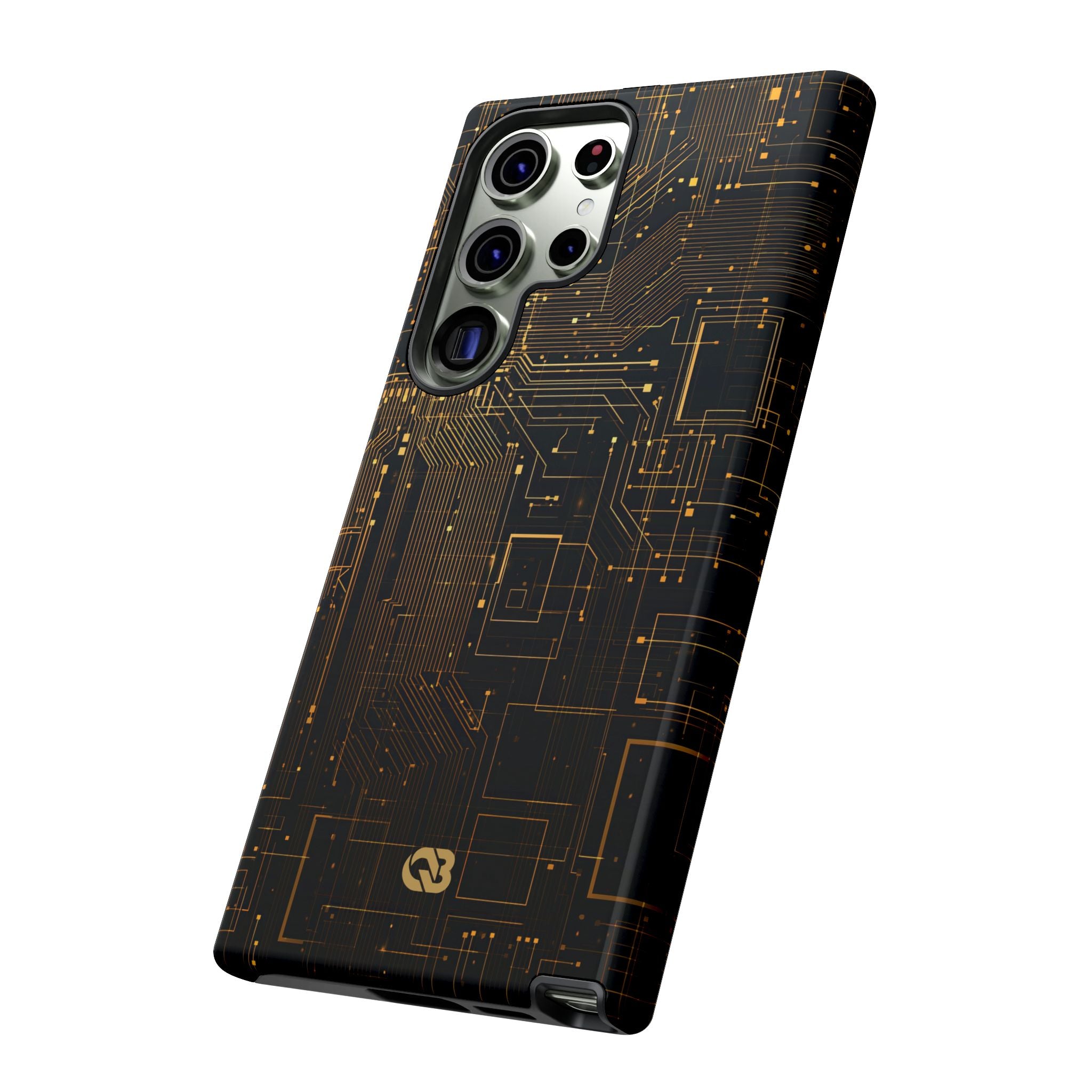 Gold Tough Phone Case for Samsung - Amber Core Mainframe