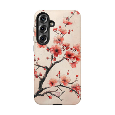 Crimson Silk Flora · Tough Phone Case for Samsung