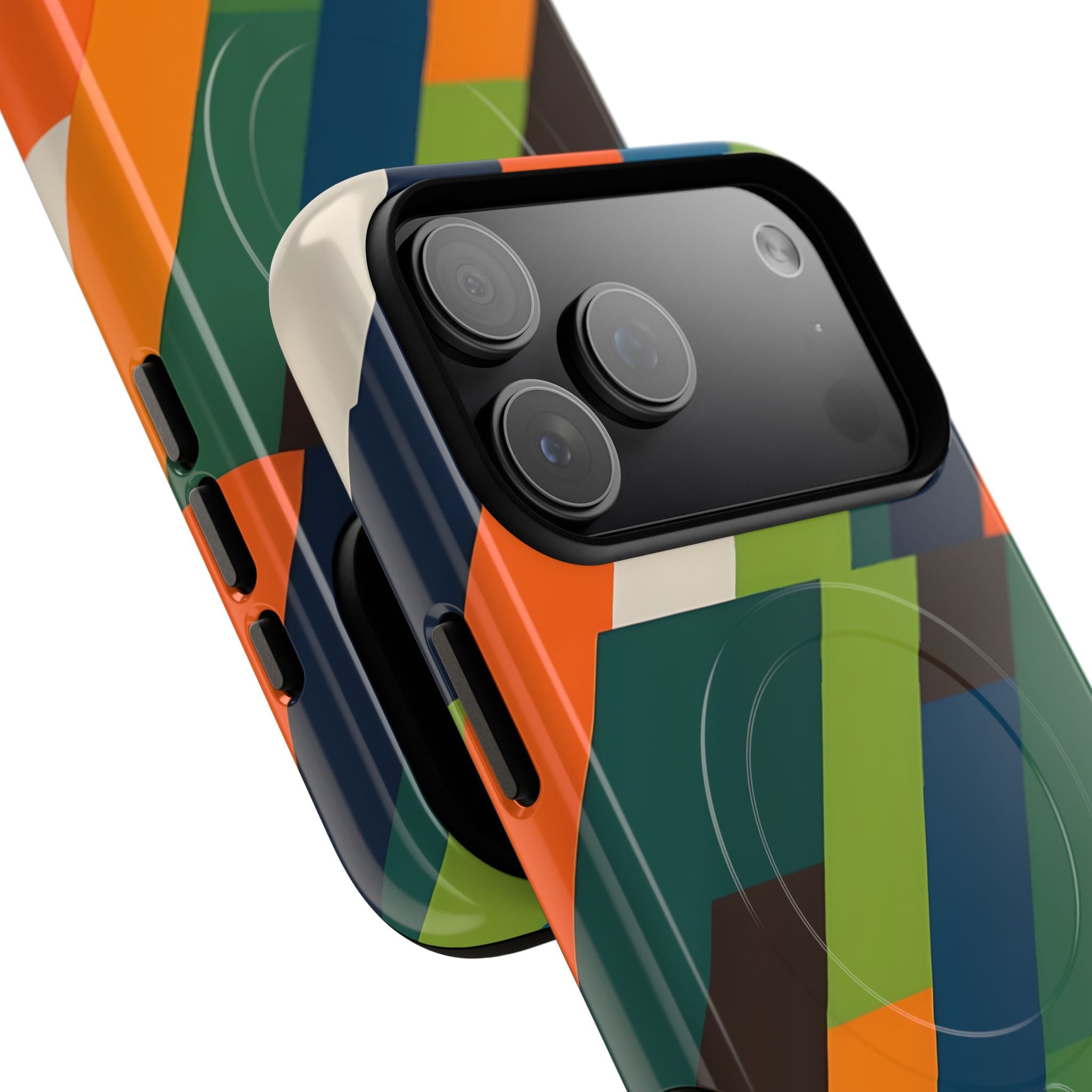 Angled Retro Mosaic · Tough+ Phone Case for iPhone · Magsafe