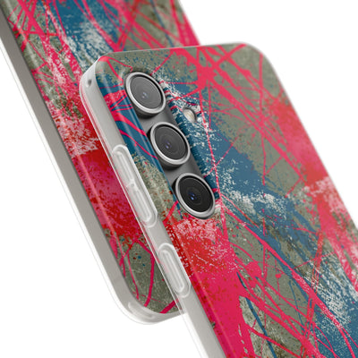 Neon Static Drip · Lite Phone Case for Samsung · Pink