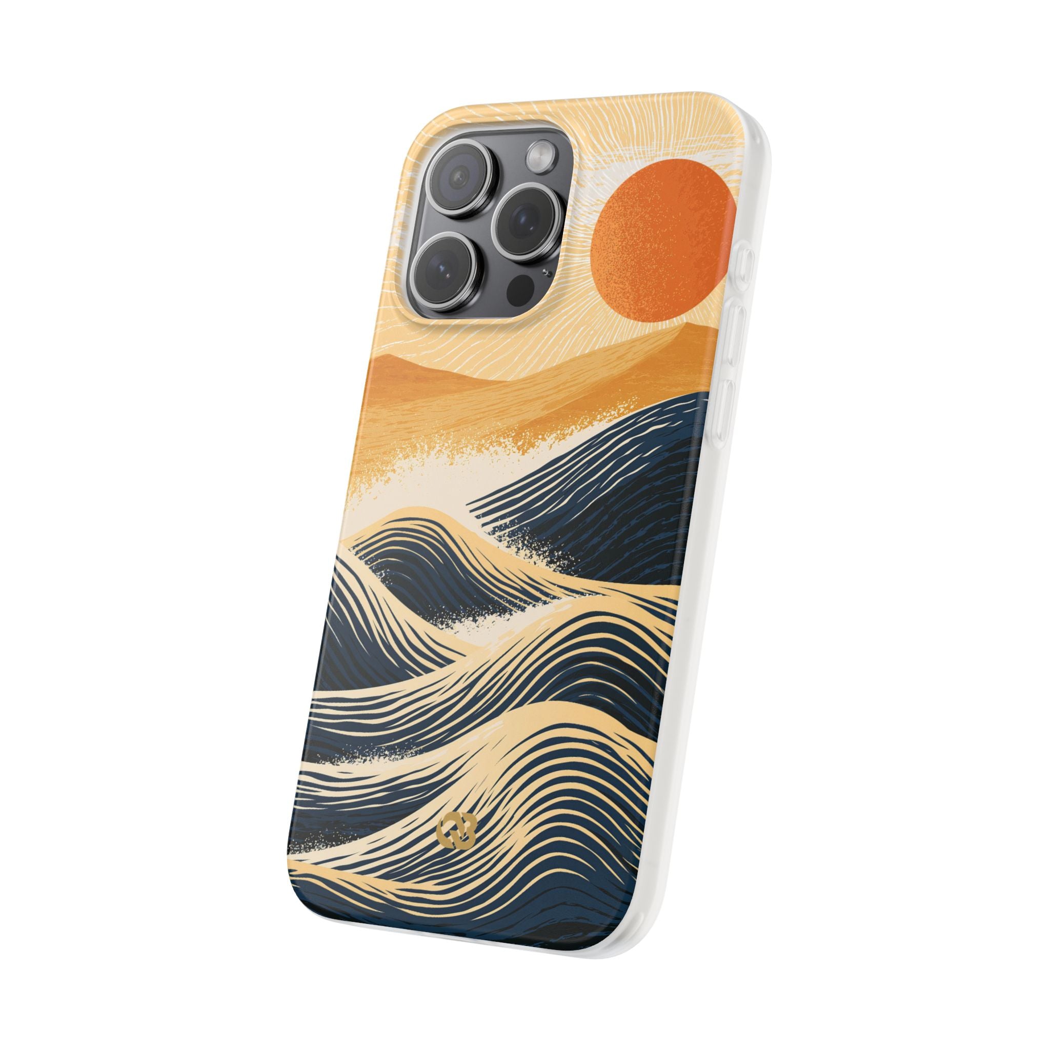 Blue Lite Phone Case for iPhone - Kyoto Cresting Tide