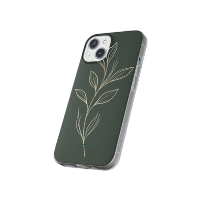 Green Lite Phone Case for iPhone - Deep Moss Willow