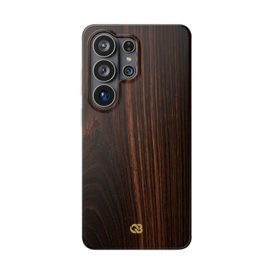 Brown Lite Phone Case for Samsung - Burnished Mahogany Grain
