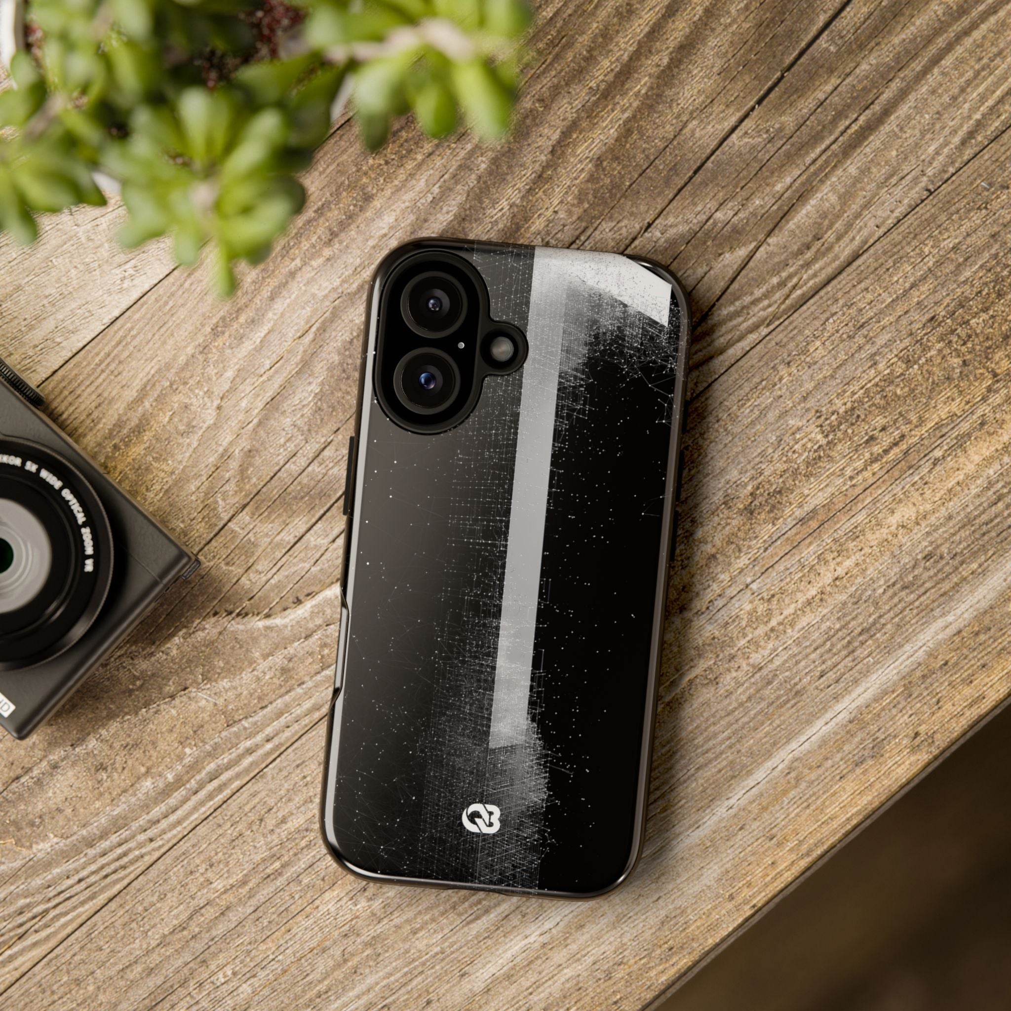 Black Tough Phone Case for iPhone - Vector Core Monolith