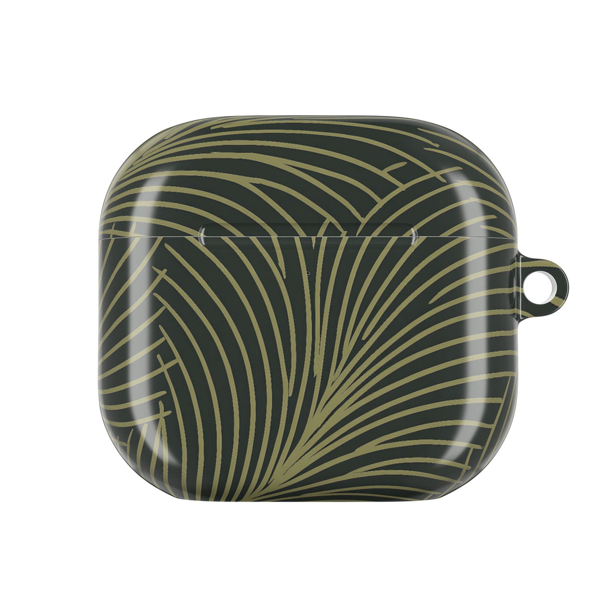 Midnight Palm Frond · Hard Case for AirPods & AirPods Pro · Green