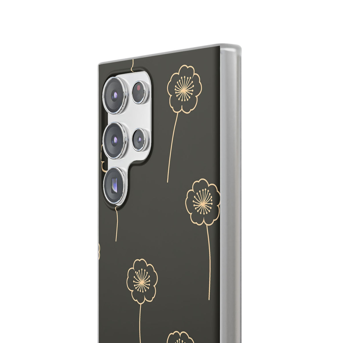 Nocturne Bloom Contours · Lite Phone Case for Samsung · Black