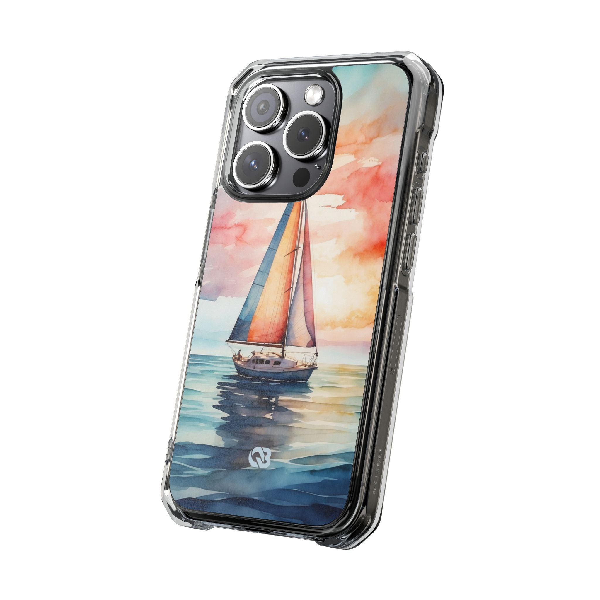 Crimson Horizon Sail · Impact Phone Case for iPhone · Magsafe