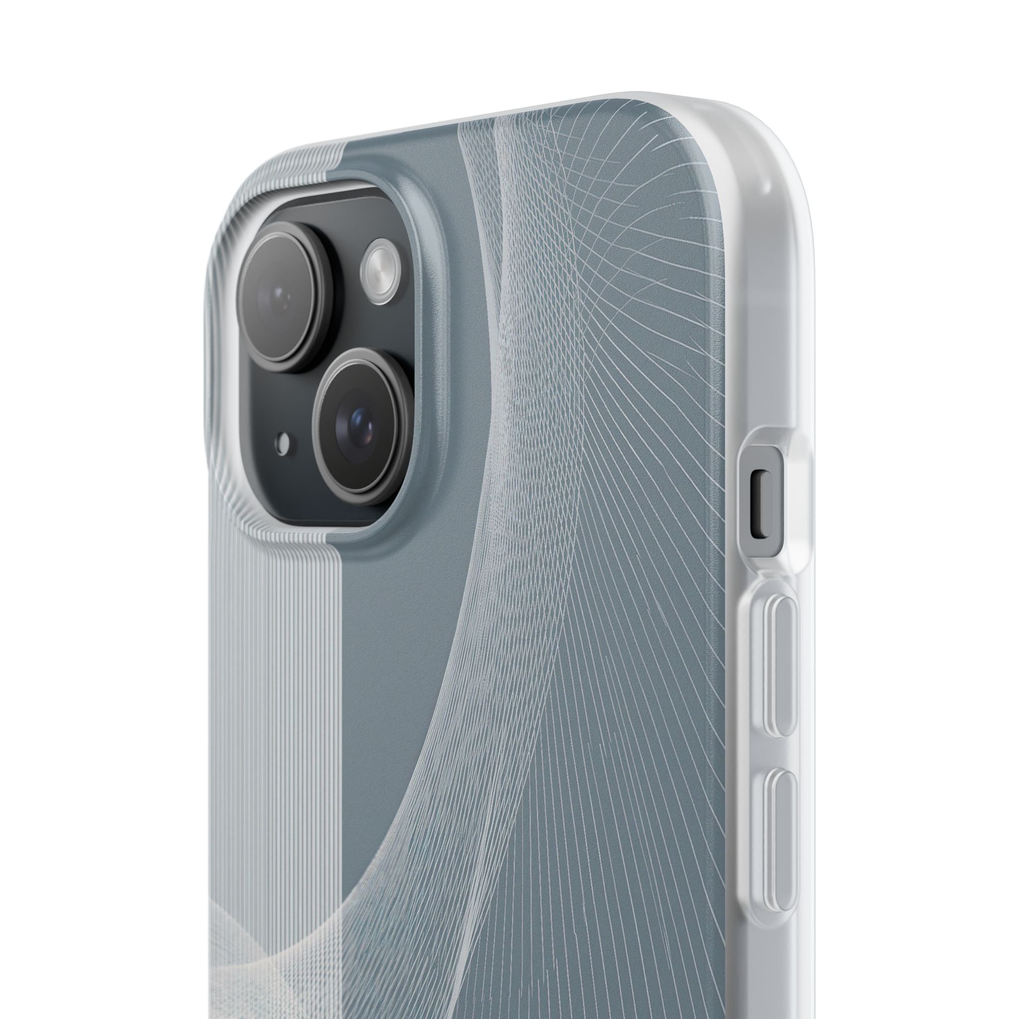 Grey Lite Phone Case for iPhone - Slate Mesh Horizon