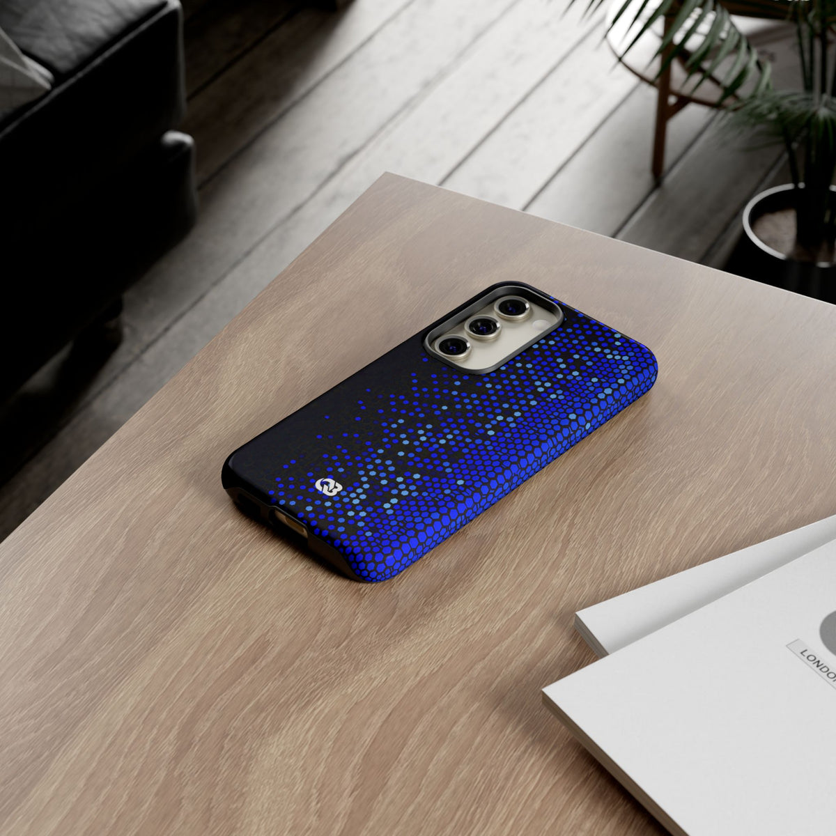 Cobalt Hex Dispersion · Tough Phone Case for Samsung · Blue