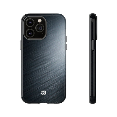 Brushed Obsidian Steel · Tough Phone Case for iPhone · Grey