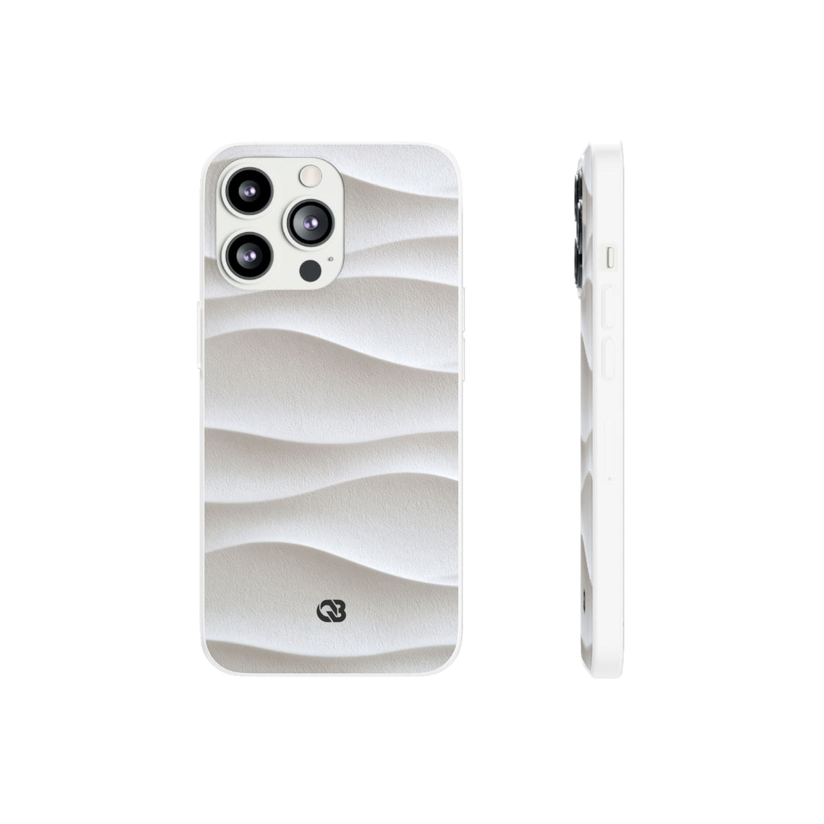 Sculpted Dune Relief · Lite Phone Case for iPhone ·  White