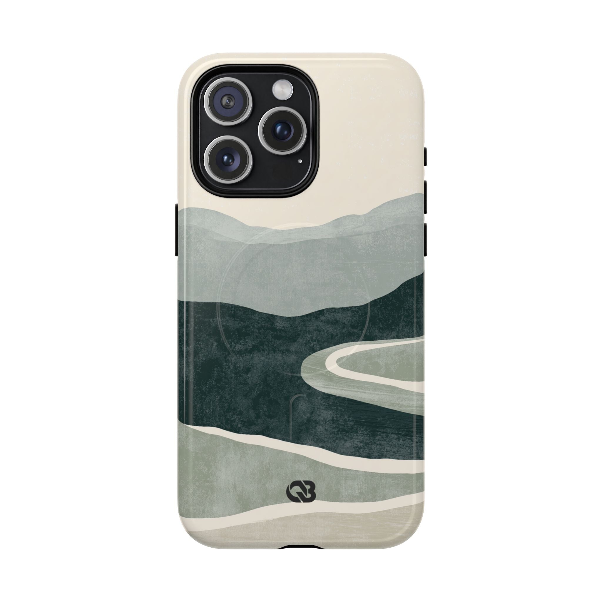Green Tough 2.0 Magsafe Phone Case for iPhone - Misty Sage Valley