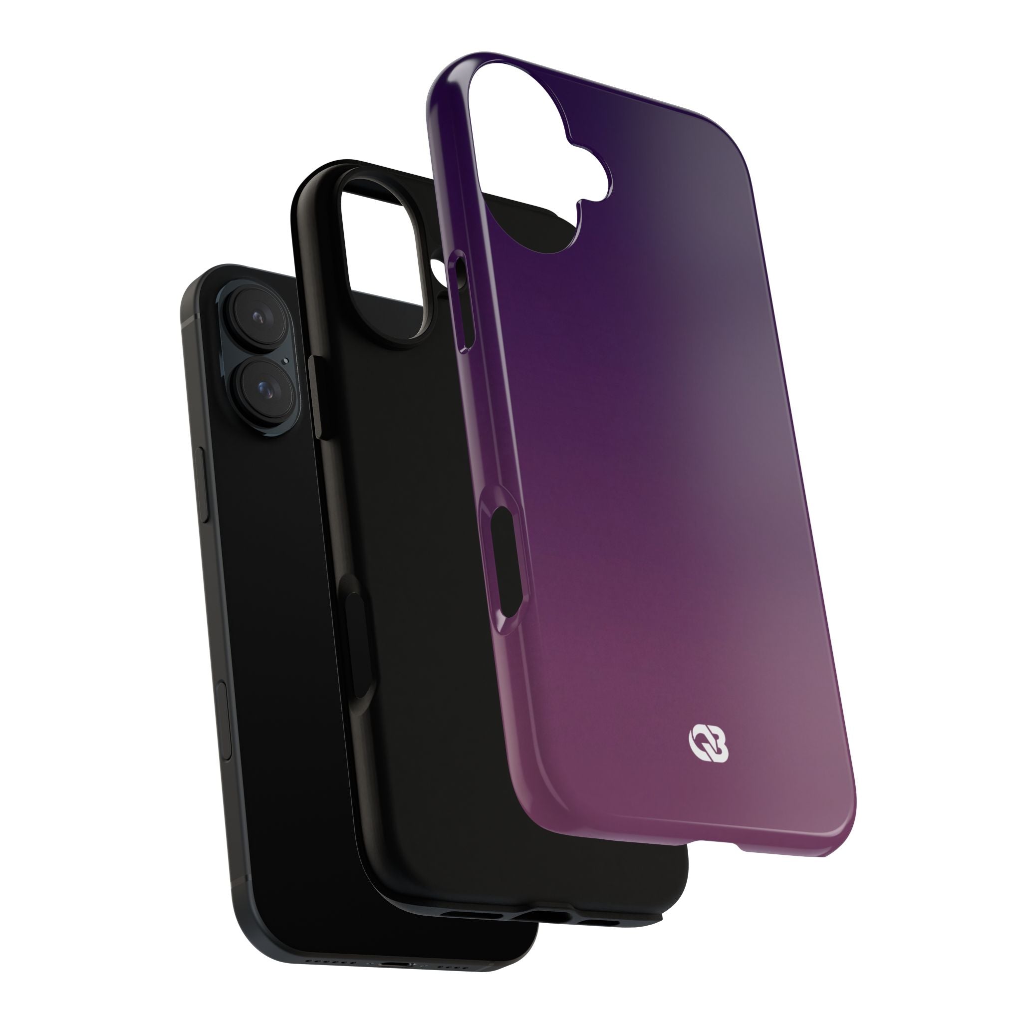 Purple Tough Phone Case for iPhone - Nocturnal Plum Fade