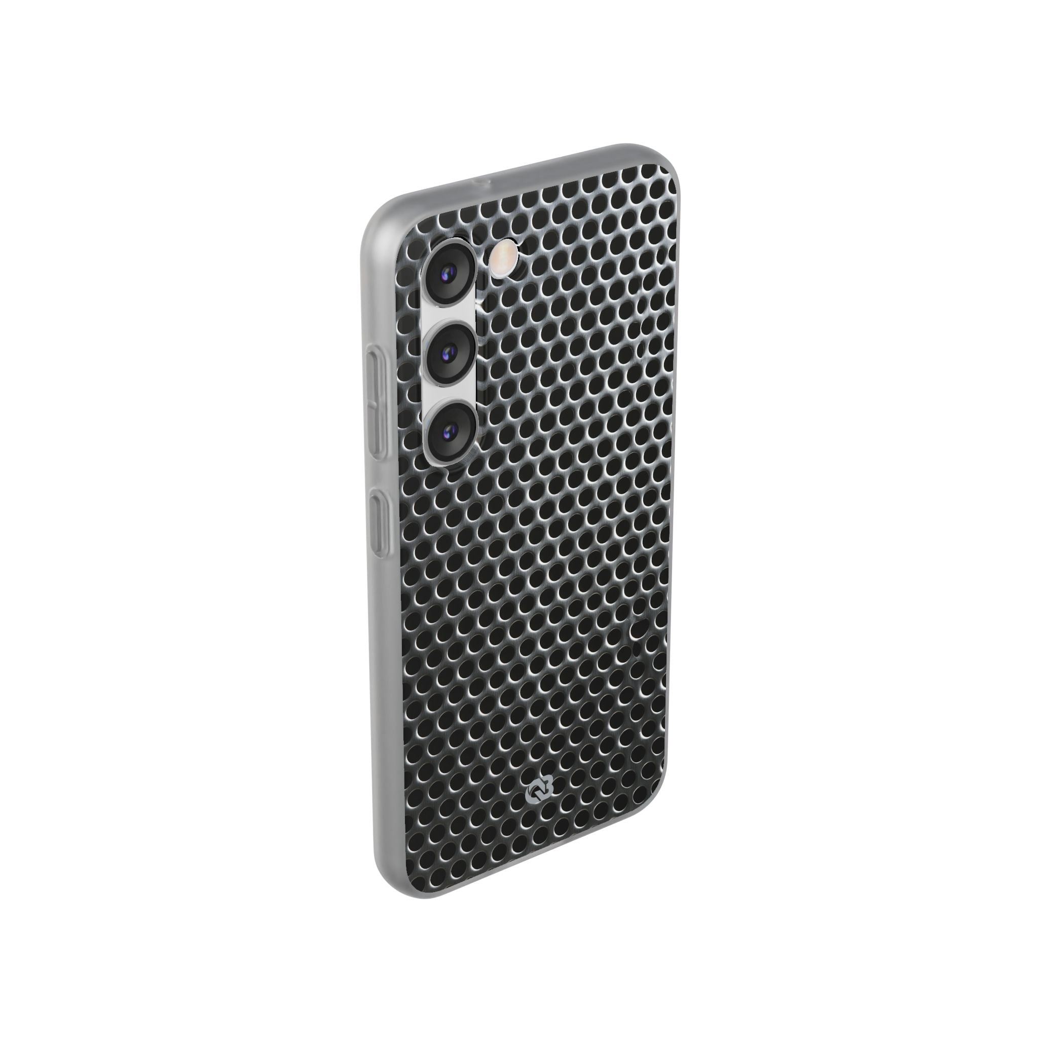 Silver Lite Phone Case for Samsung - Brutalist Steel Mesh