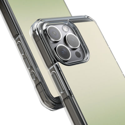 Muted Sage Ombre · Clear Impact Magnetic Phone Case for iPhone · Green