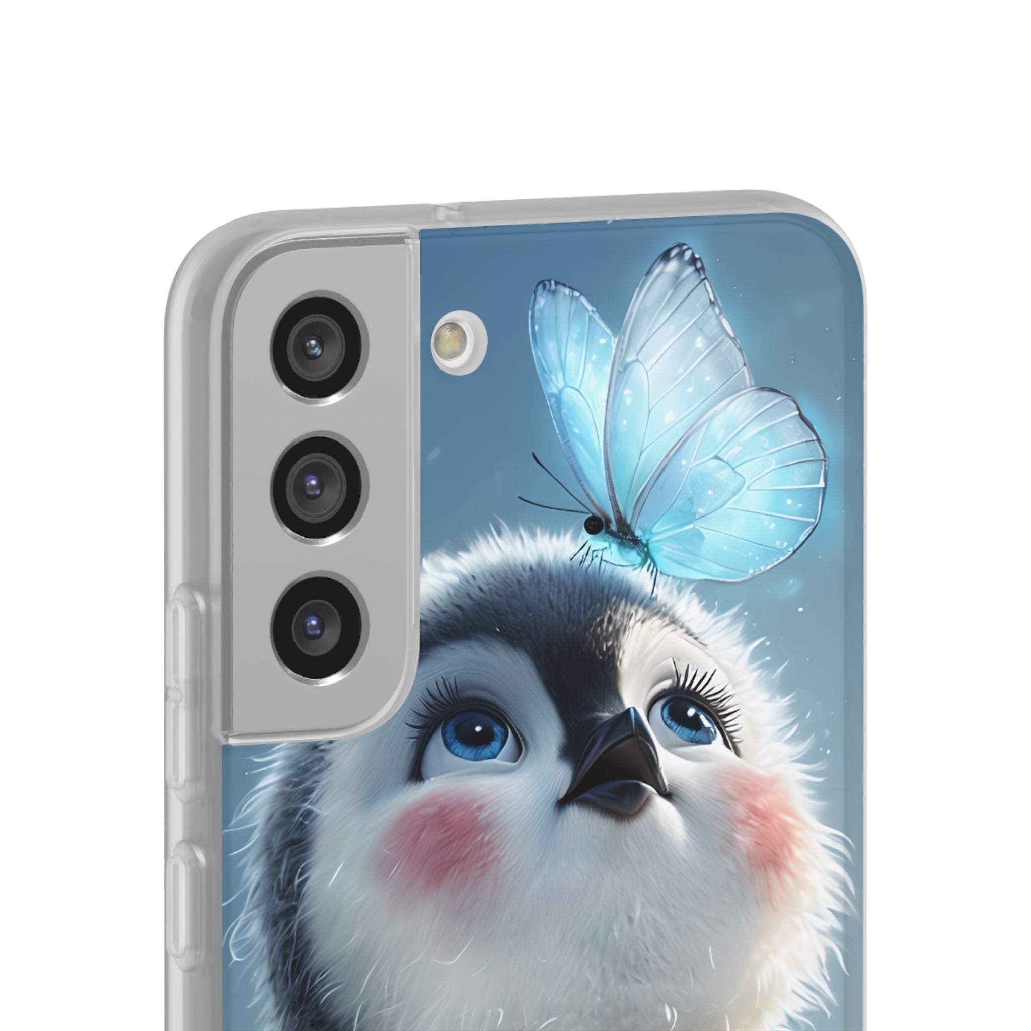 Frosty Penguin Glow · Soft Phone Case for Samsung