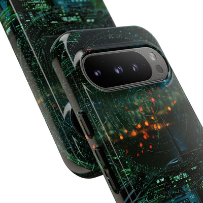 Tactical Avionics HUD · Tough Phone Case for Pixel ·  Green