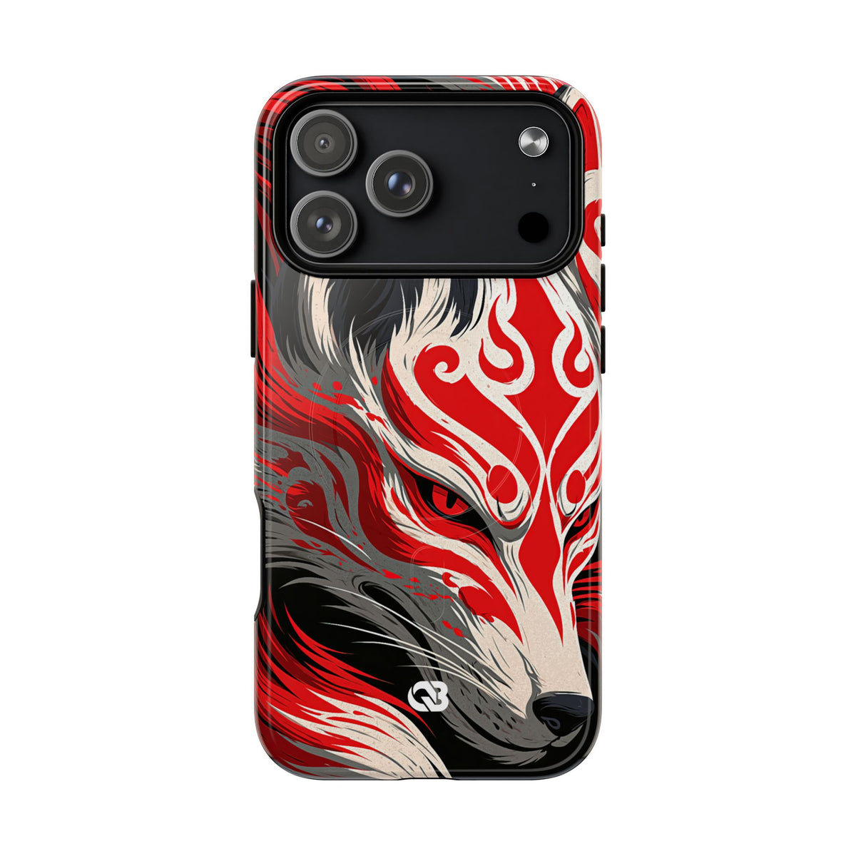 Crimson Kitsune Spirit · Tough 2.0 Magnetic Phone Case for iPhone · Red
