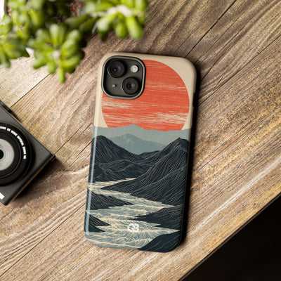 Crimson Ridge Horizon · Tough Phone Case for iPhone · Black