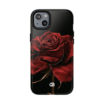 Crimson Noir Rose · Tough 2.0 Magnetic Phone Case for iPhone · Black