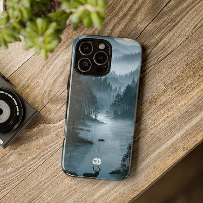 Silent Nordic Fjord · Tough Phone Case for iPhone · Blue