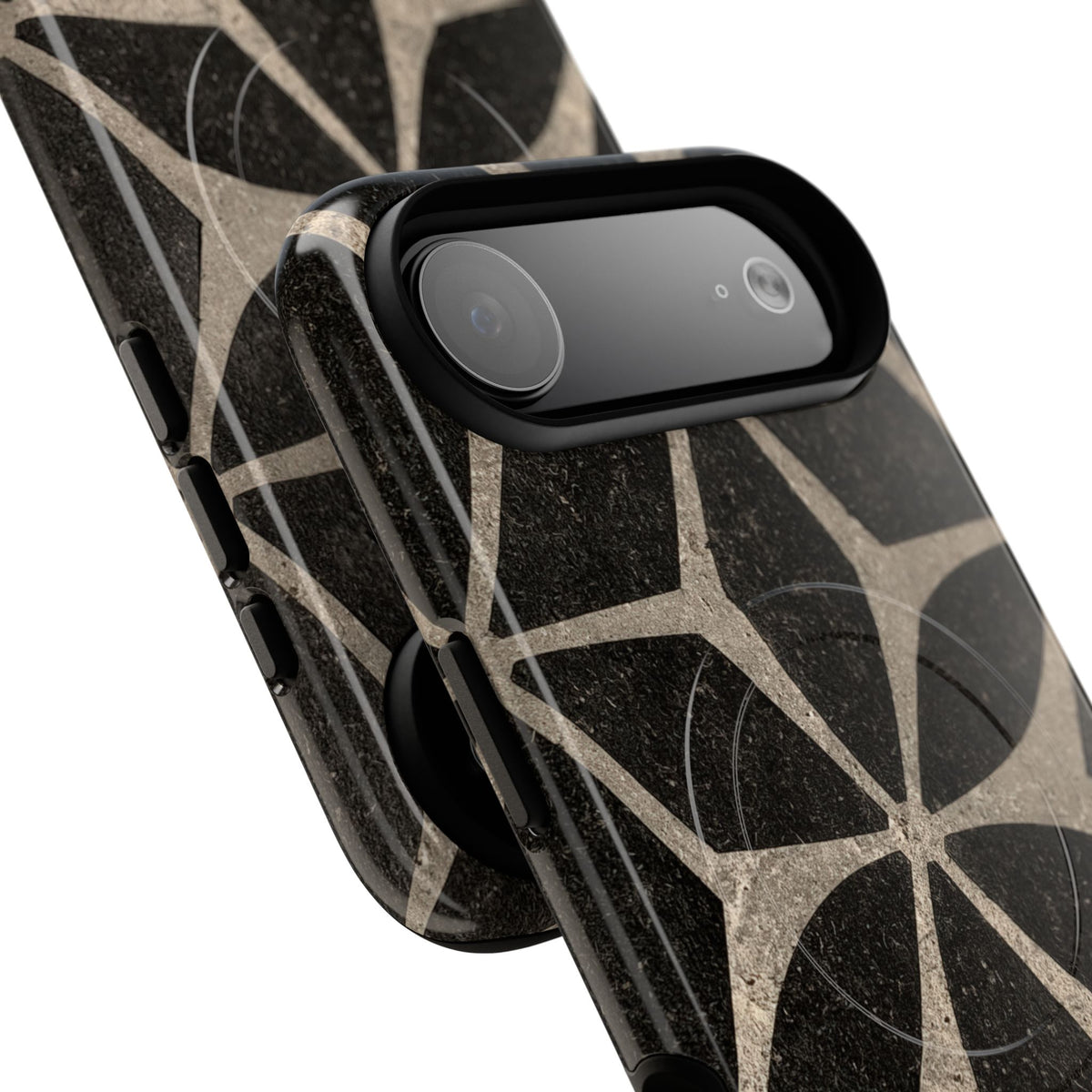 Concrete Mosaic Star · Tough 2.0 Magnetic Phone Case for iPhone · Black