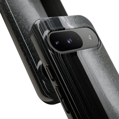 Black Tough Phone Case for Google Pixel - Brutalist Pixel Monolith