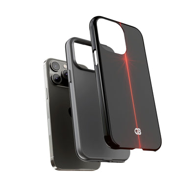 Red Tough Phone Case for iPhone - Crimson Flare Vector
