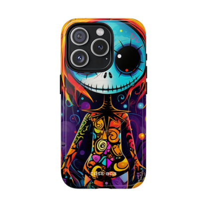 Blue Skull Swirl iPhone 15 Pro Case - Tough+ - CASE•BOB