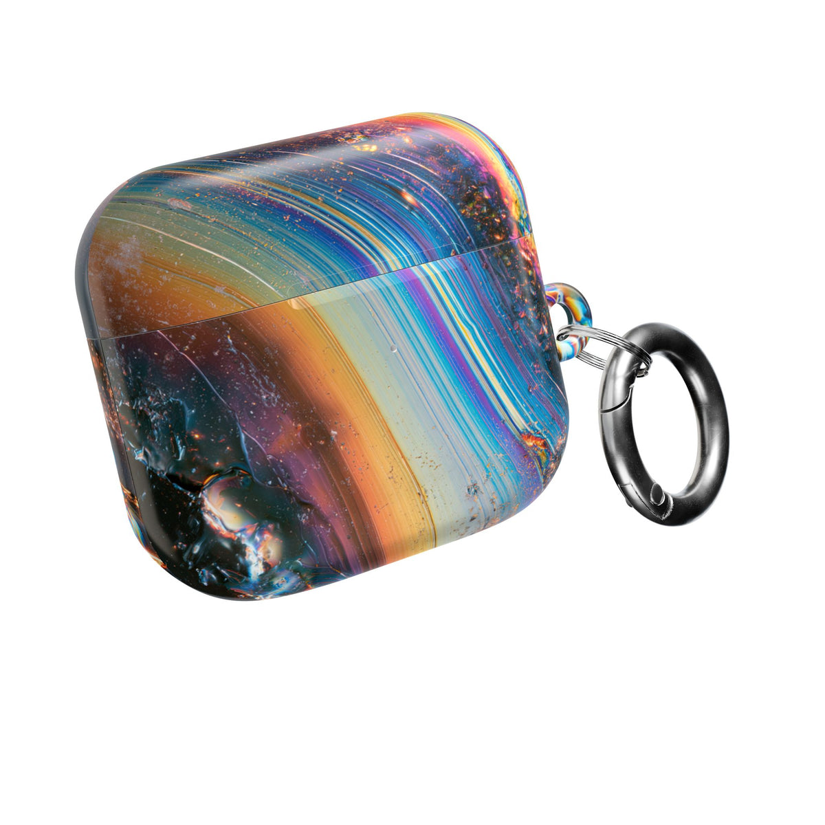 Prismatic Aura Flow · Hard Case for AirPods & AirPods Pro · Blue