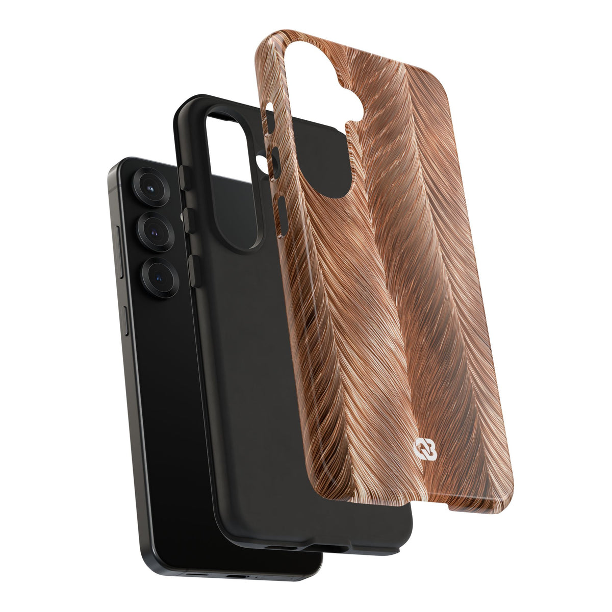 Rose Gold Weave · Tough Phone Case for Samsung · Brown