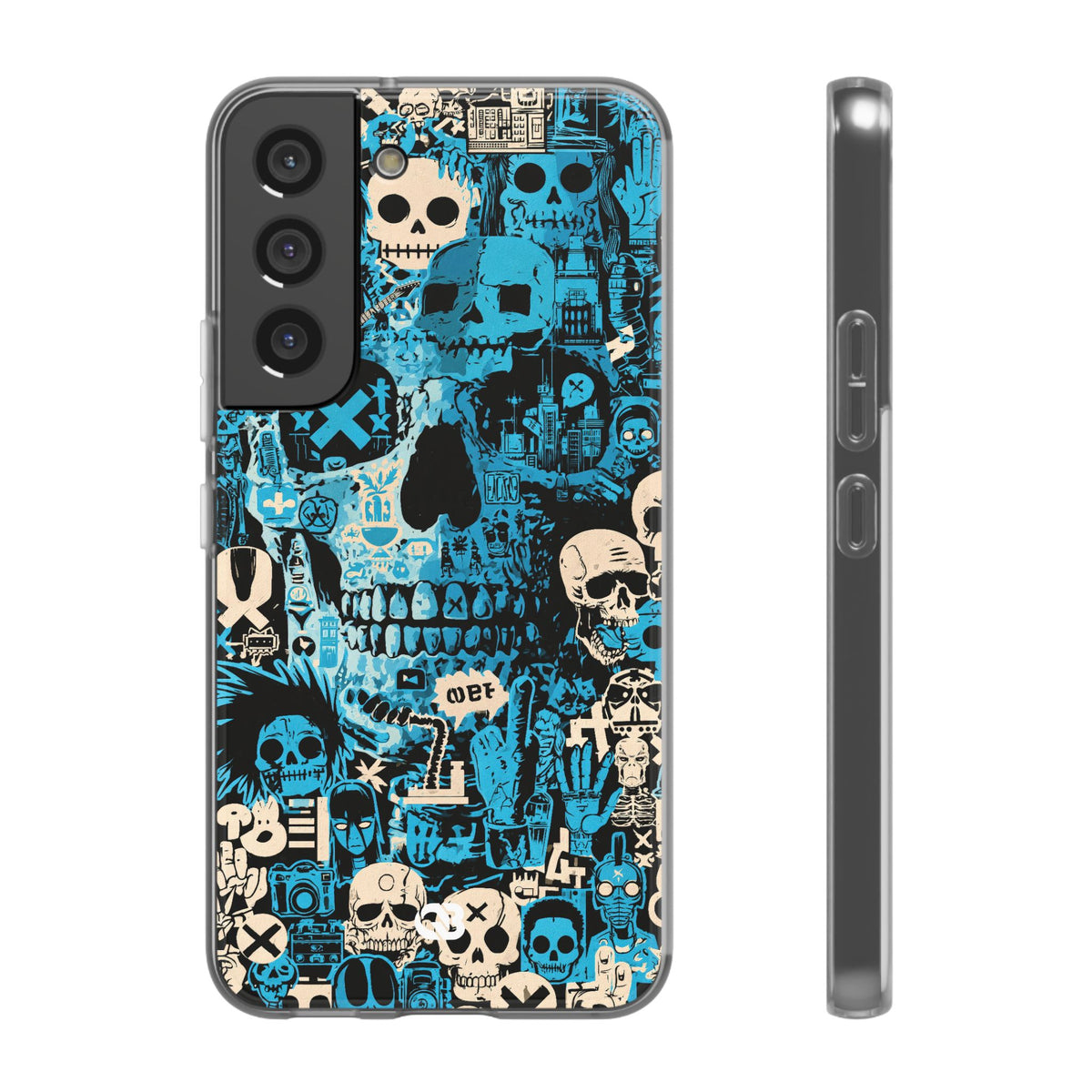 Electric Skull Graffiti · Lite Phone Case for Samsung · Blue