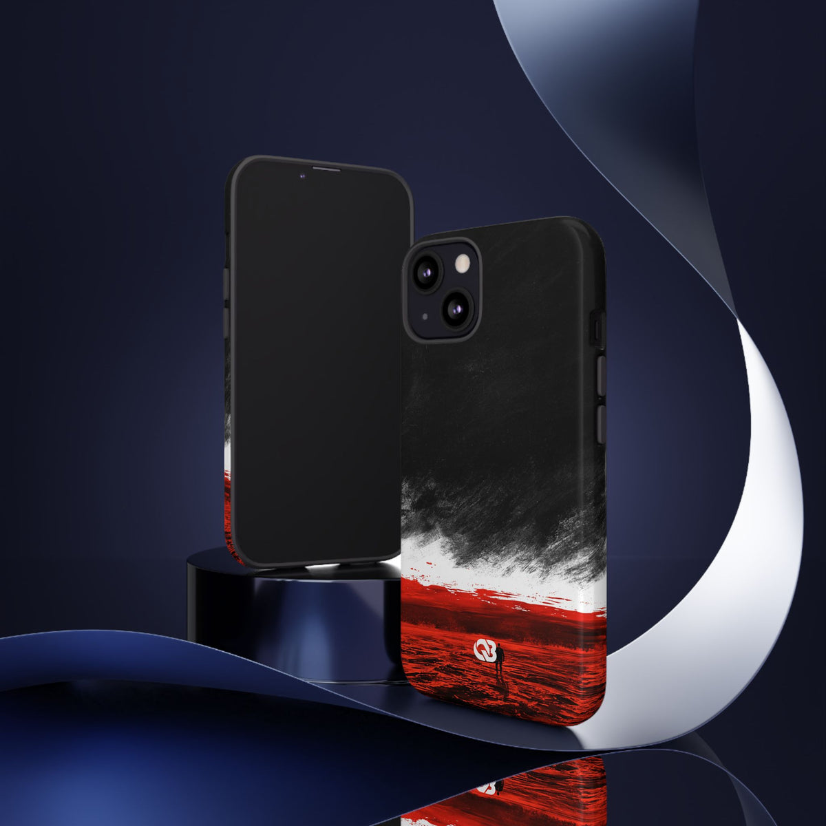 Crimson Horizon · Tough Phone Case for iPhone · Black