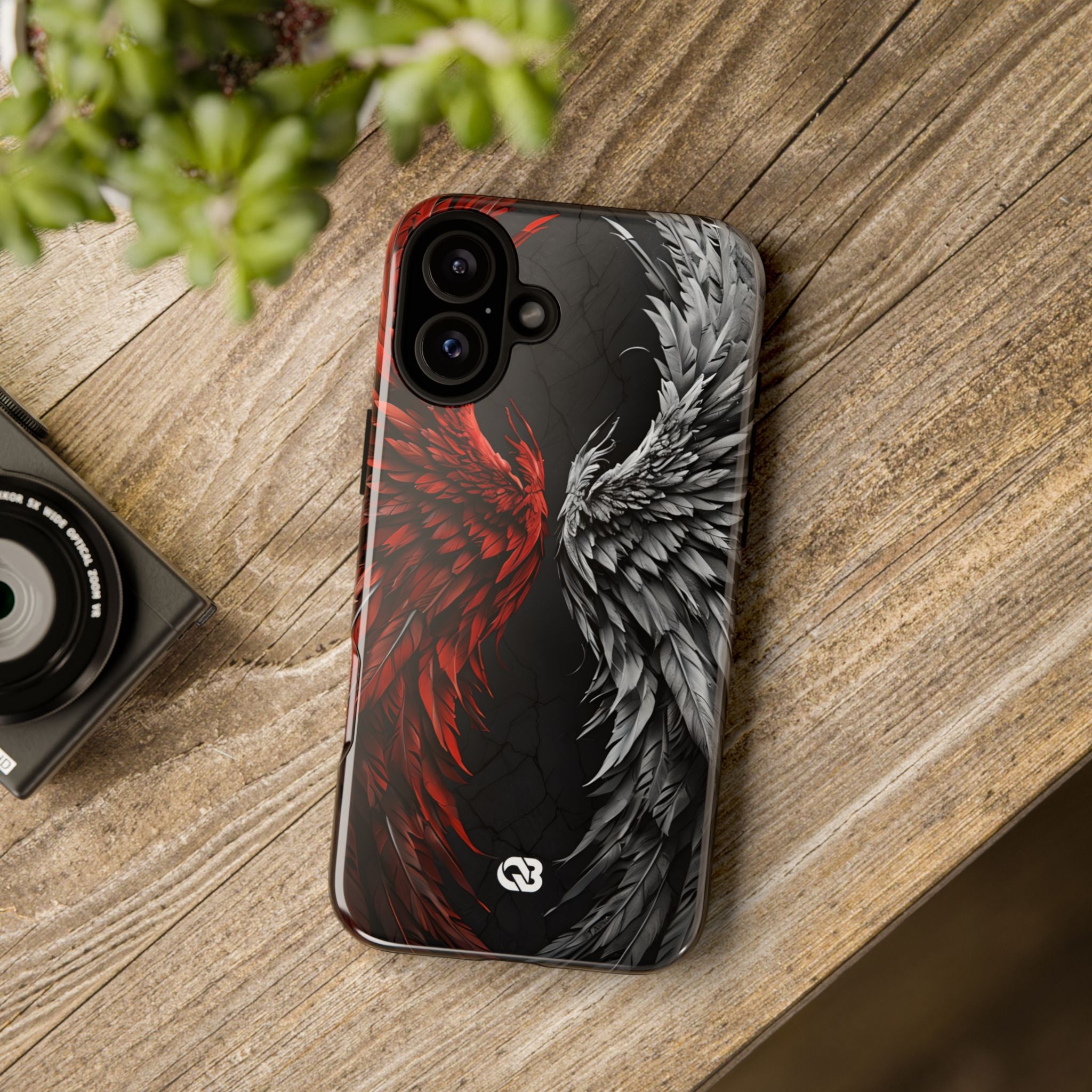 Split Crimson Wing · Tough Phone Case for iPhone