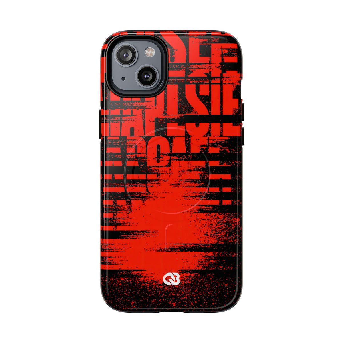 Crimson Redaction · Tough 2.0 Magnetic Phone Case for iPhone · Black