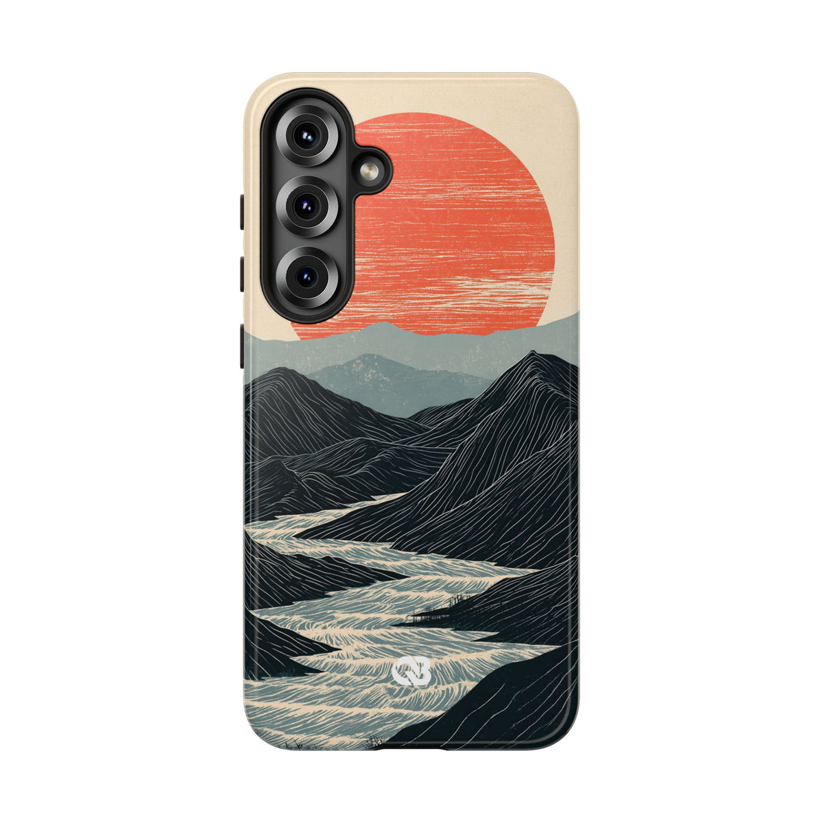Crimson Ridge Horizon · Tough Phone Case for Samsung · Black