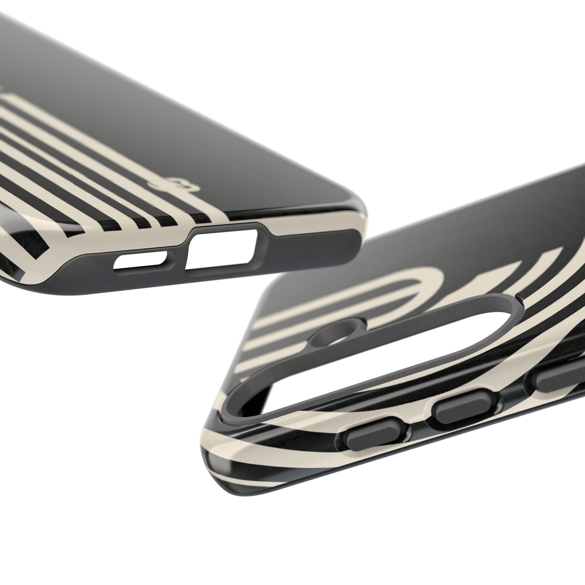 Beige Tough Phone Case for Samsung - Monolith Ivory Signal