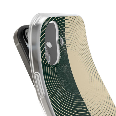 Green Lite Phone Case for iPhone - Evergreen Split Grain