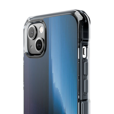 Blue Impact MagSafe Phone Case for iPhone - Indigo Distortion Wave