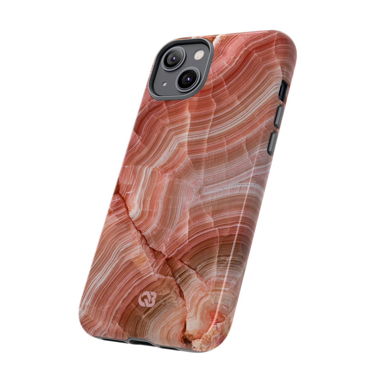 Blushing Rose Strata · Tough Phone Case for iPhone · Pink