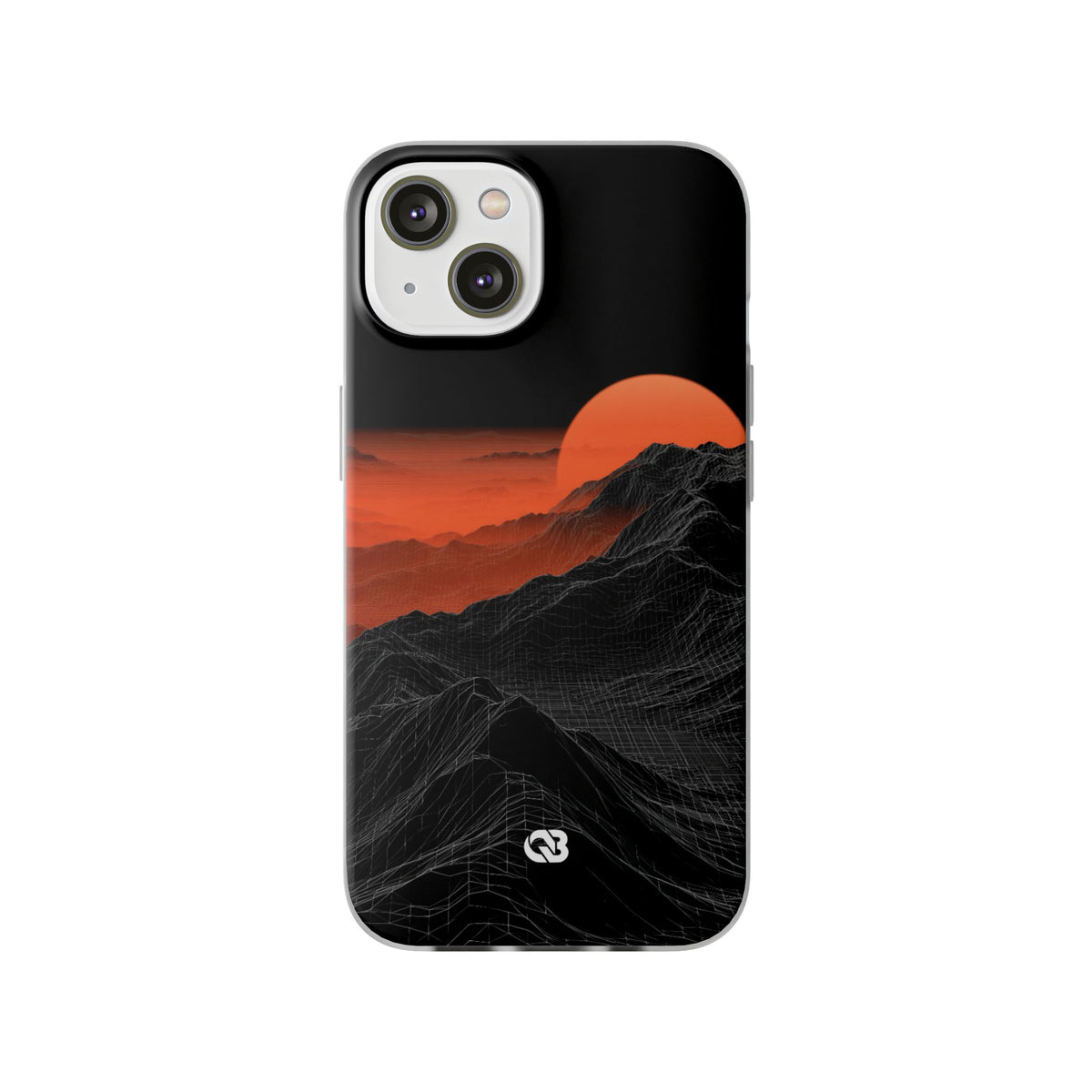 Solar Ridge Mesh · Lite Phone Case for iPhone ·  Black